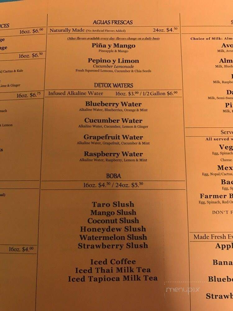 It's Juice Time - Los Angeles, CA menu_pic