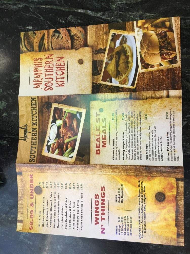 Memphis Southern Kitchen - Sacramento, CA menu_pic