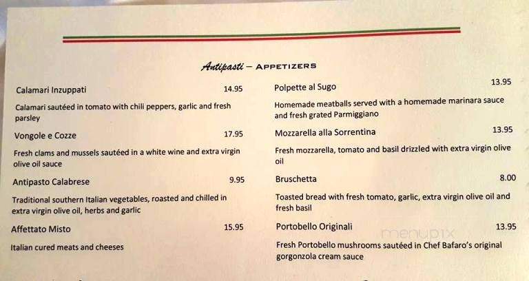 Il Paesano Ristorante Italiano - North Bend, WA menu_pic