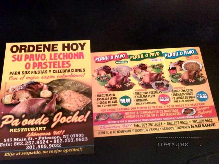 Pa'onde Joche - Paterson, NJ menu_pic