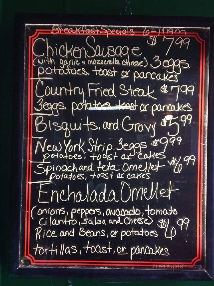 Filis Cafe - Cudahy, WI menu_pic