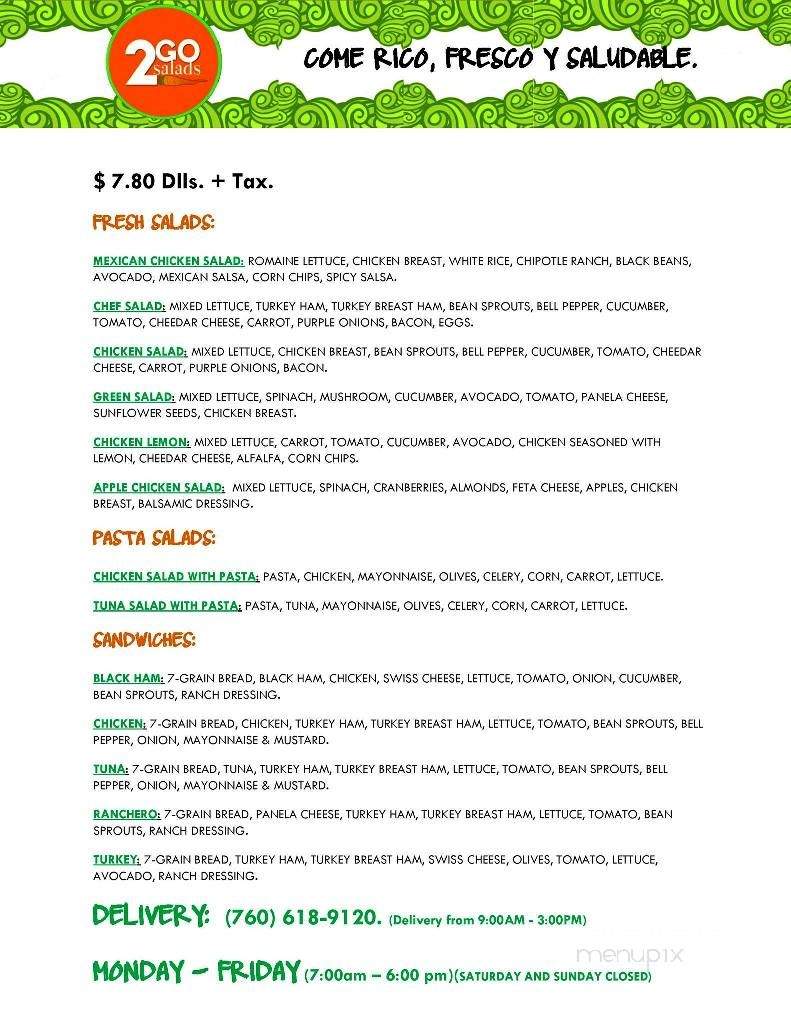 /28588991/2GO-Salads-Menu-Calexico-CA - Calexico, CA