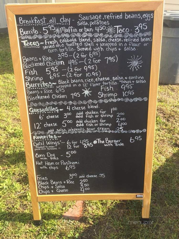 The Marina Cantina Food Truck - Saint Augustine, FL menu_pic