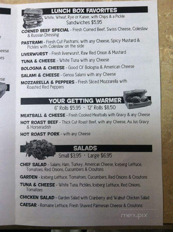 Big Bites Deli - Franklin, NJ menu_pic