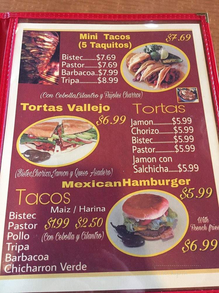 /28590806/Tacos-y-Tortas-Las-3-Vallejo-Menu-Houston-TX - Houston, TX