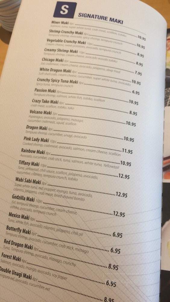 Wabi Sabi Rotary - Chicago, IL menu_pic