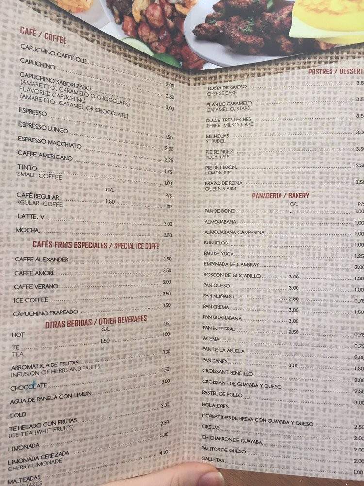 La Colombiana - Huntington Station, NY menu_pic