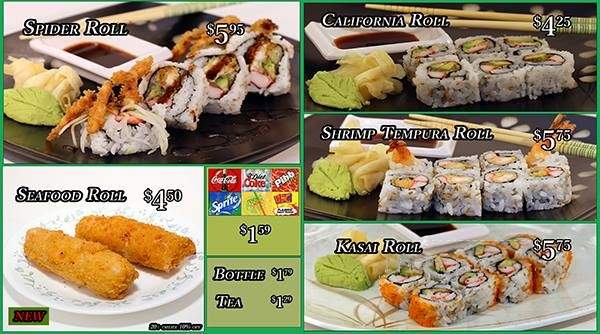 Kasai Japan - Florence, SC menu_pic