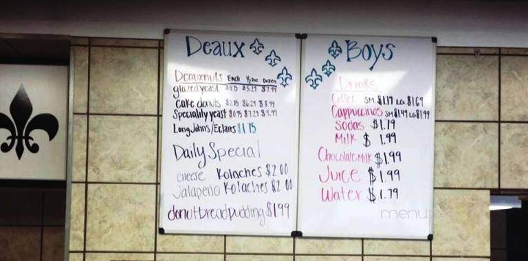 Deaux Boys - Millbrook, AL menu_pic
