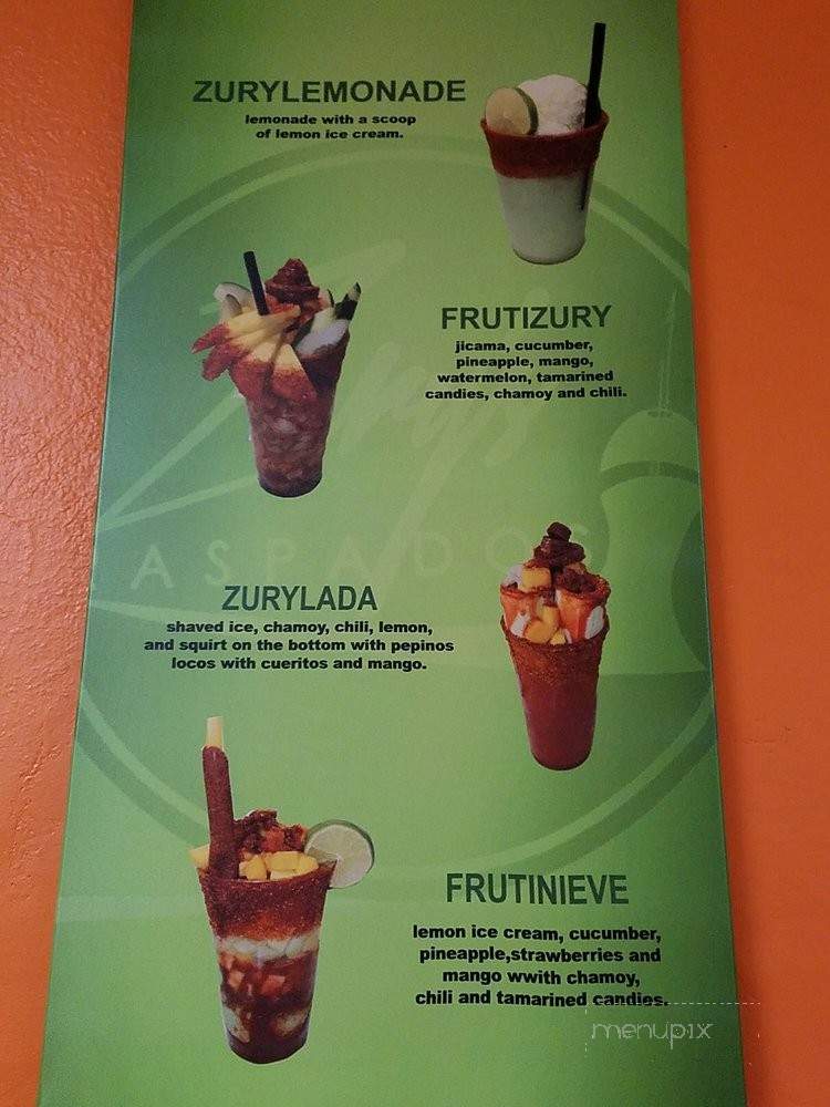 /28603159/Zurys-Raspados-Menu-Ontario-CA - Ontario, CA