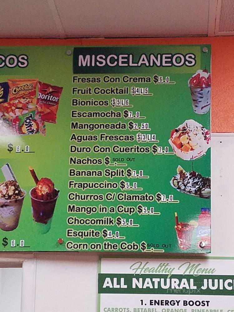 Zury's Raspados - Ontario, CA menu_pic