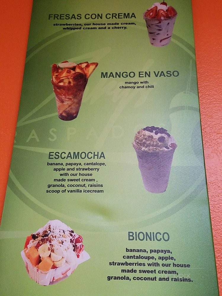 Zury's Raspados - Ontario, CA menu_pic