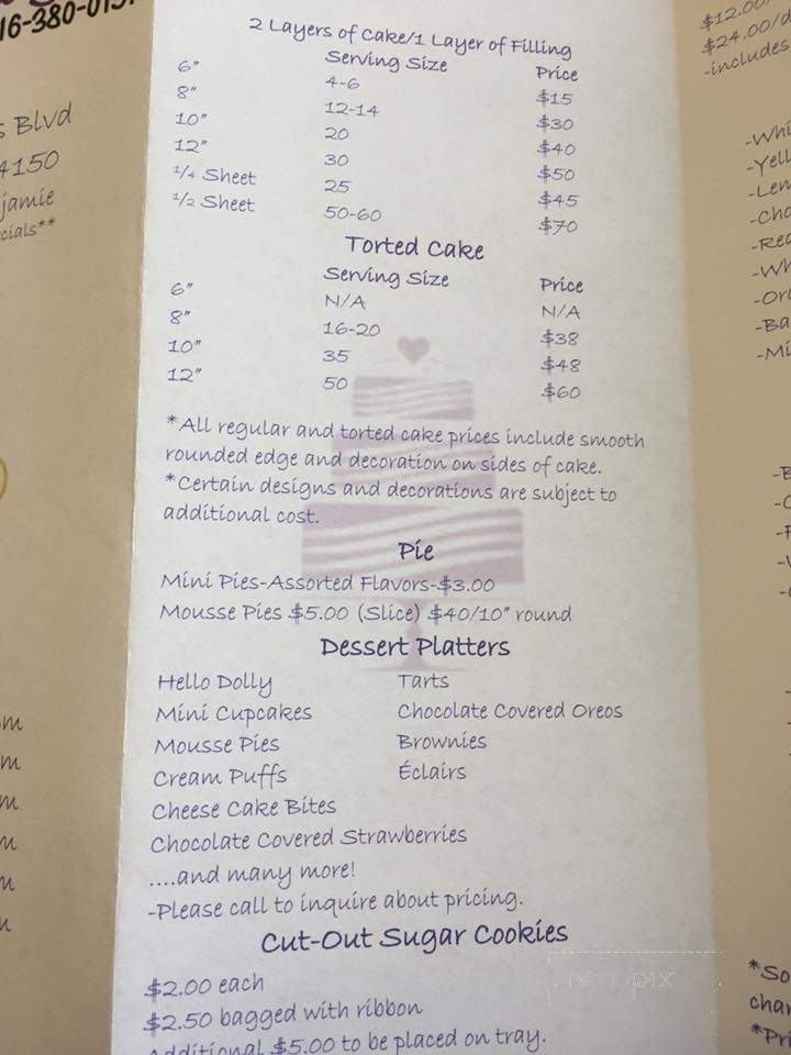 Signature Sweets - Tonawanda, NY menu_pic