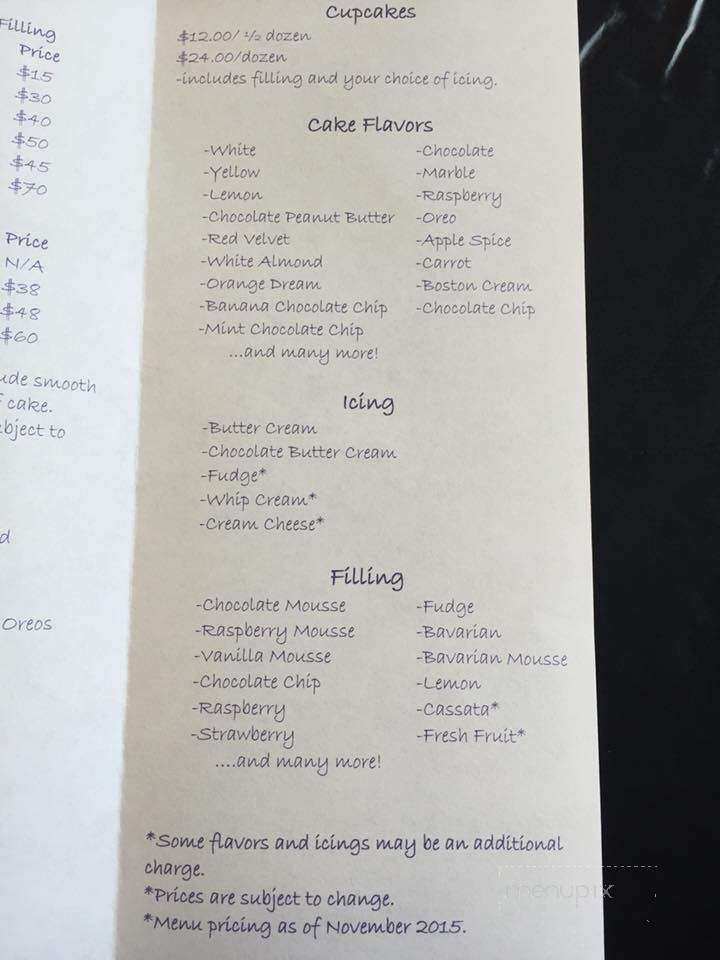 Signature Sweets - Tonawanda, NY menu_pic