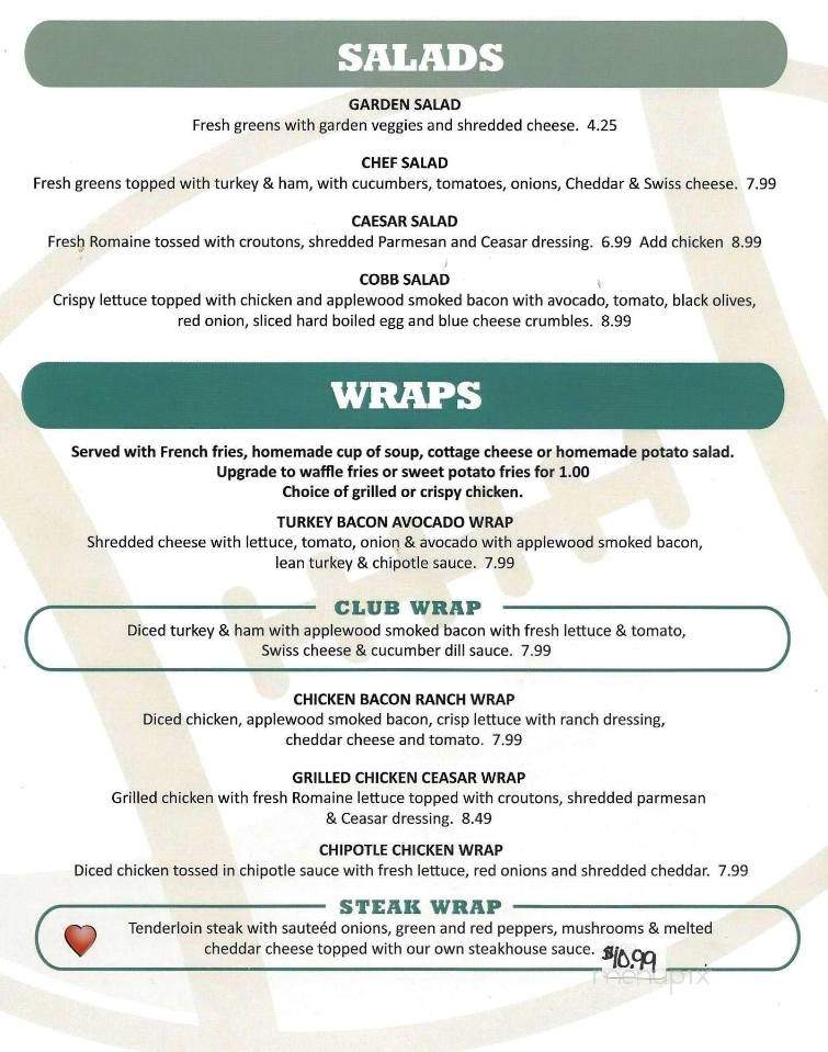 Trailside Sports Bar & Grill - Weston, WI menu_pic