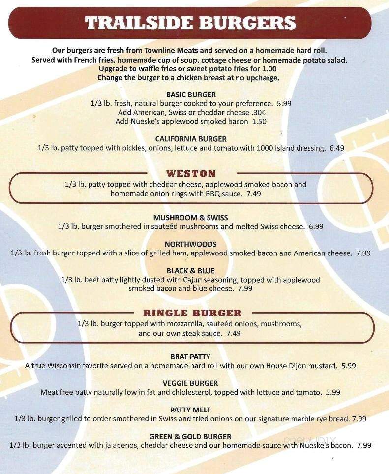 Trailside Sports Bar & Grill - Weston, WI menu_pic