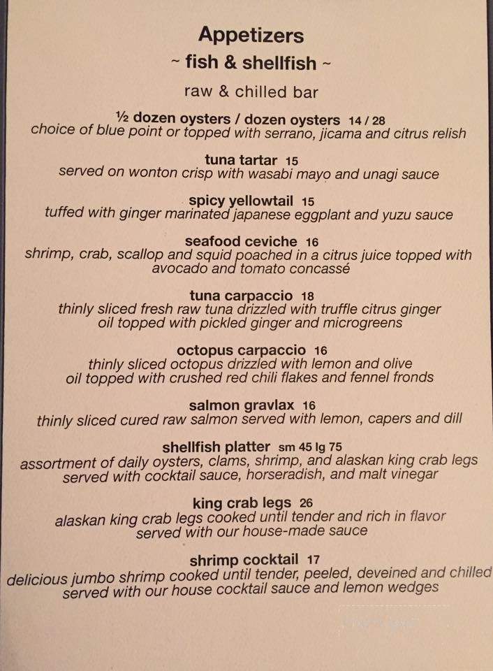 Fil's Seafood Grill - Brooklyn, NY menu_pic