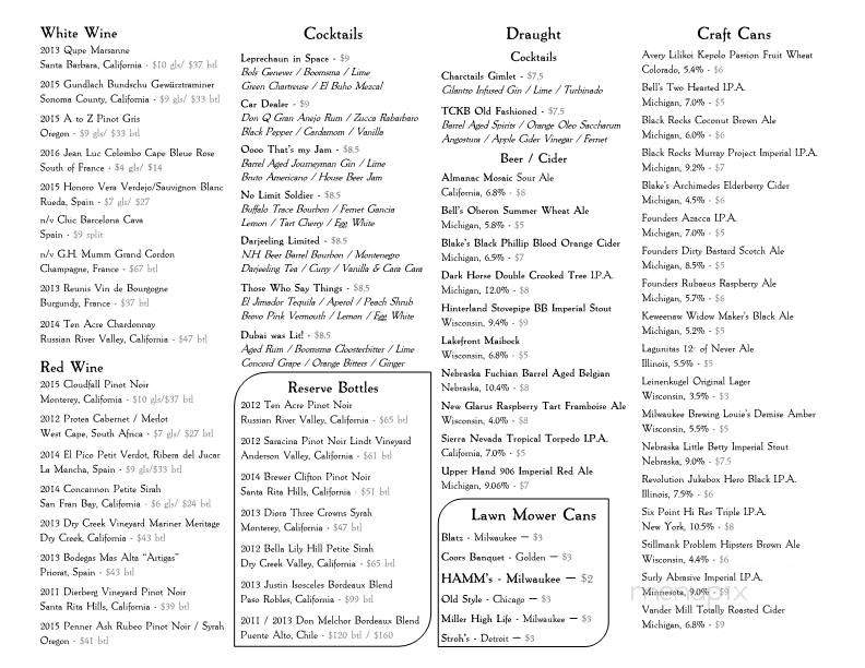 Town Council Kitchen - Neenah, WI menu_pic