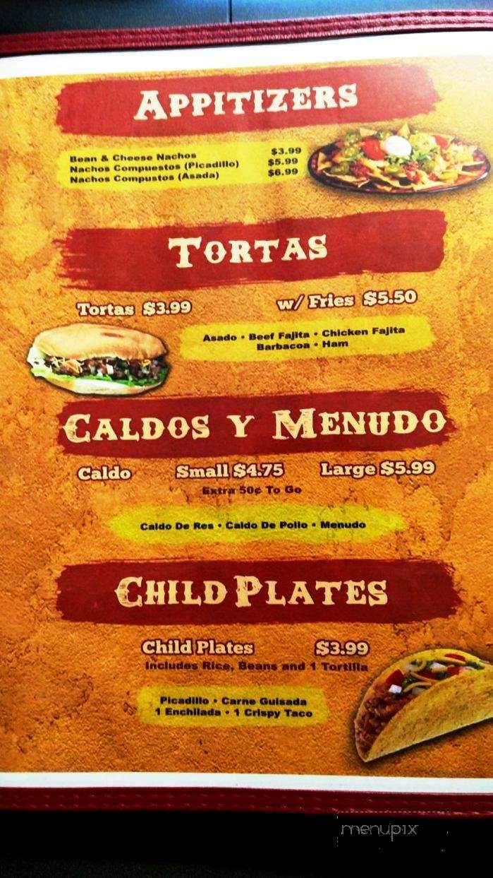 Restaurante La Morenita - San Antonio, TX menu_pic
