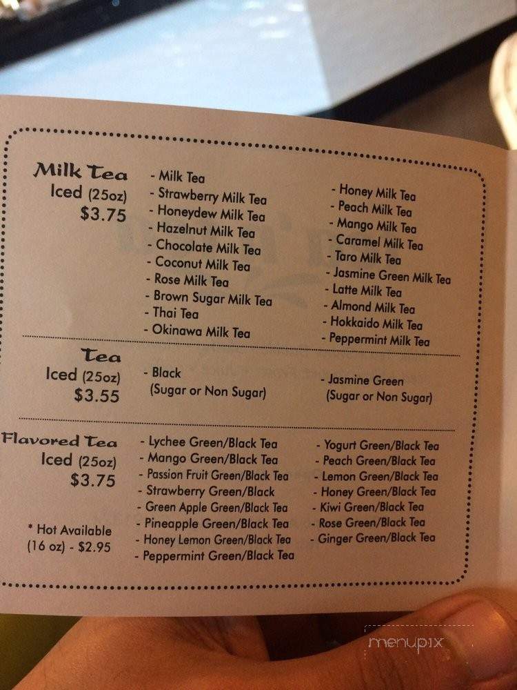 Tea 'n Tea - Northridge, CA menu_pic