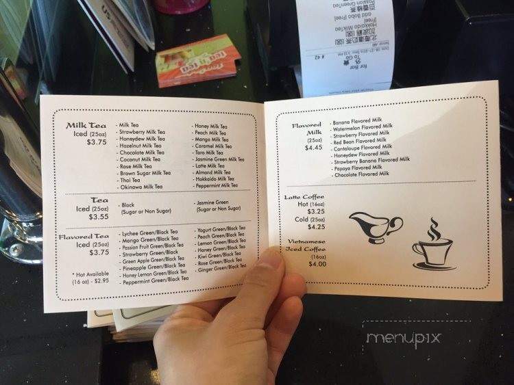 Tea 'n Tea - Northridge, CA menu_pic