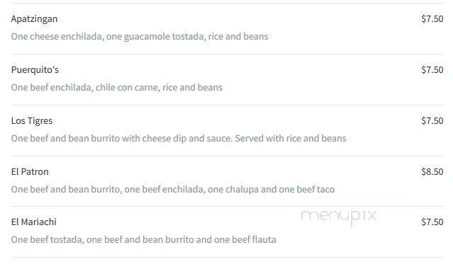 El Patron - Pensacola, FL menu_pic