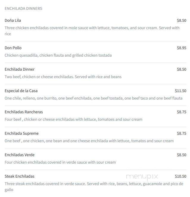 El Patron - Pensacola, FL menu_pic