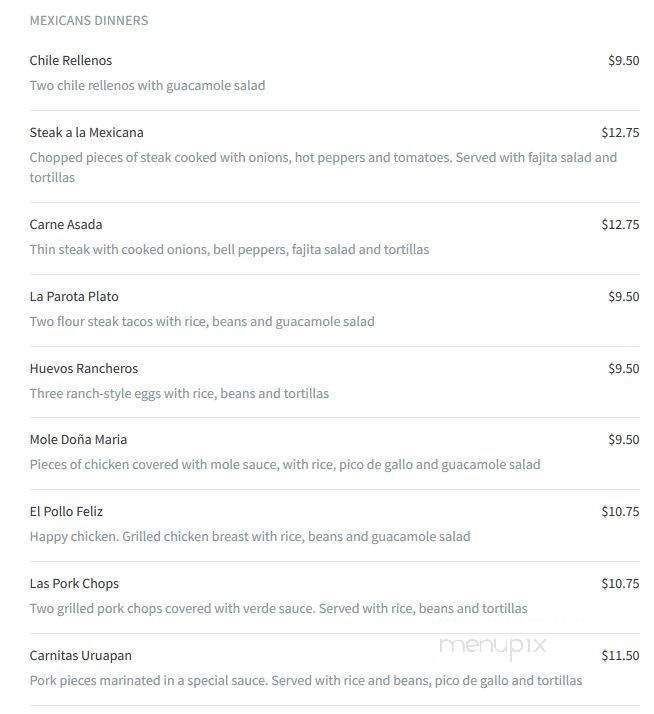 El Patron - Pensacola, FL menu_pic