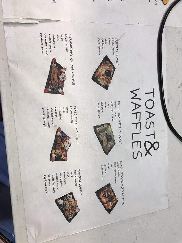 Milkie & Snowie - Pasadena, CA menu_pic