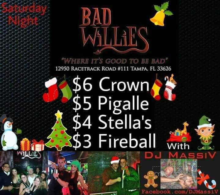 Bad Willies - Tampa, FL menu_pic