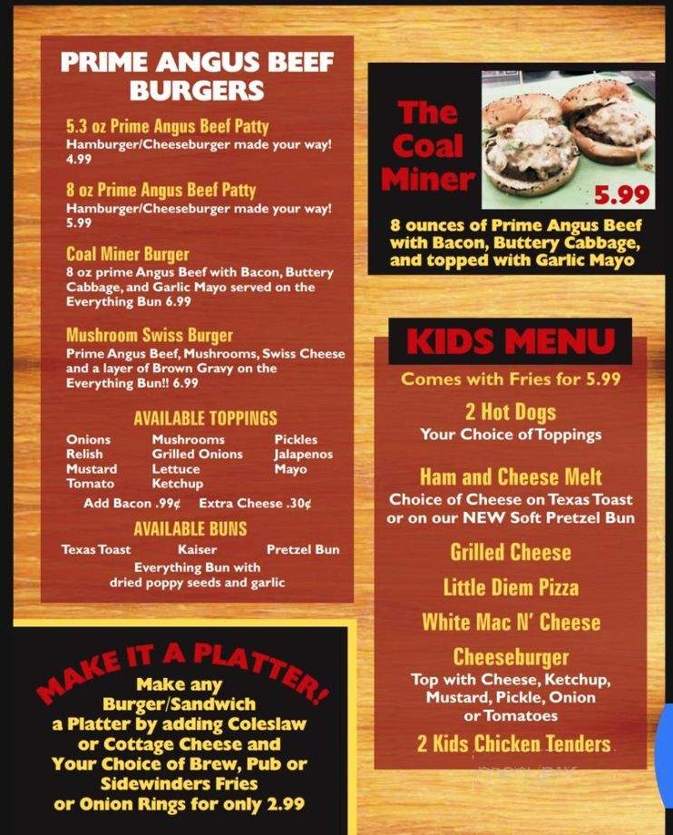 Cafe Diem - Rivesville, WV menu_pic
