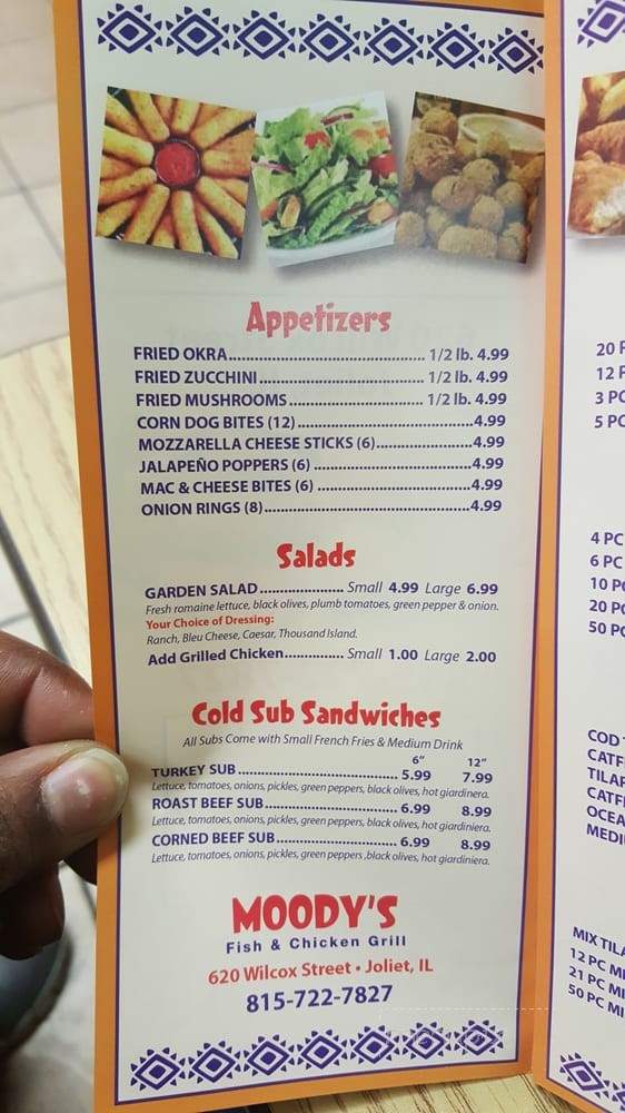 Moody's Fish & Chicken - Joliet, IL menu_pic