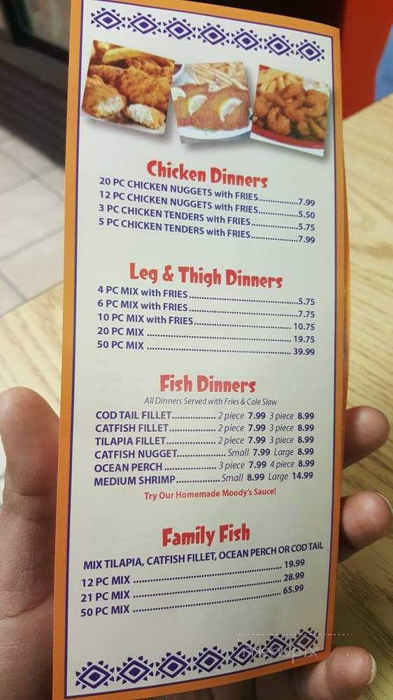 Moody's Fish & Chicken - Joliet, IL menu_pic