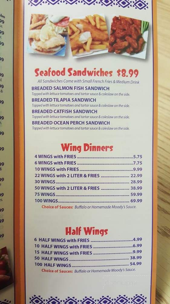Moody's Fish & Chicken - Joliet, IL menu_pic
