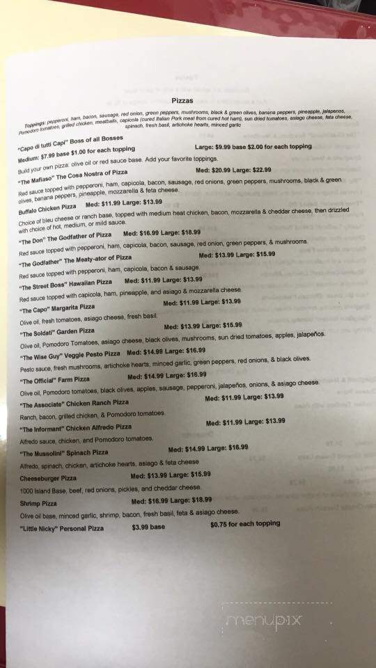 The Crust To Go - Florence, AL menu_pic