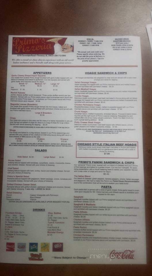 The Crust To Go - Florence, AL menu_pic