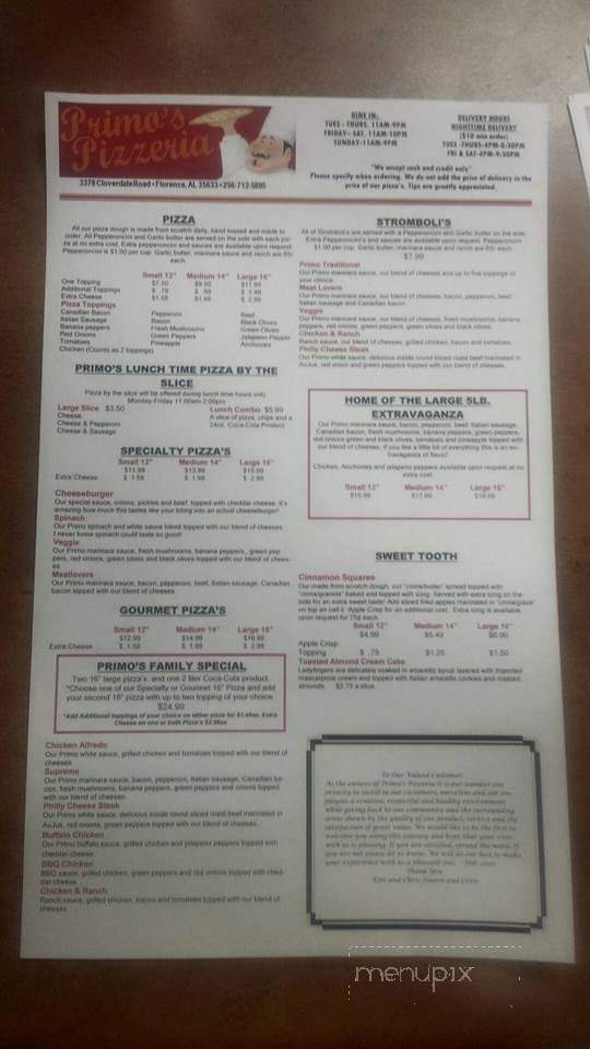 The Crust To Go - Florence, AL menu_pic