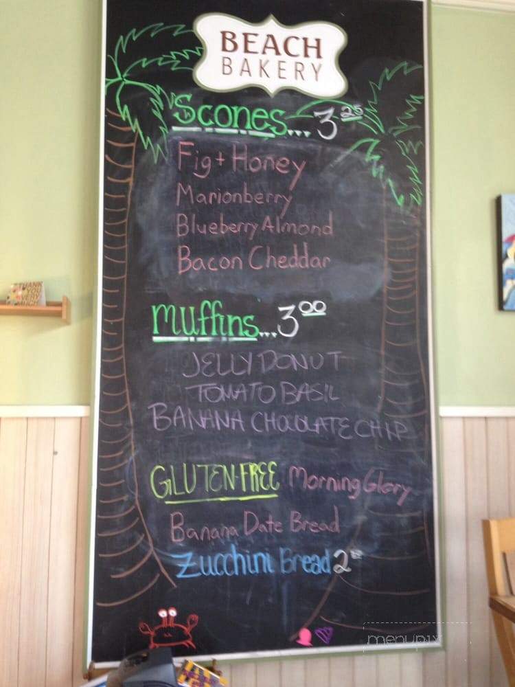 Beach Bakery - Seattle, WA menu_pic