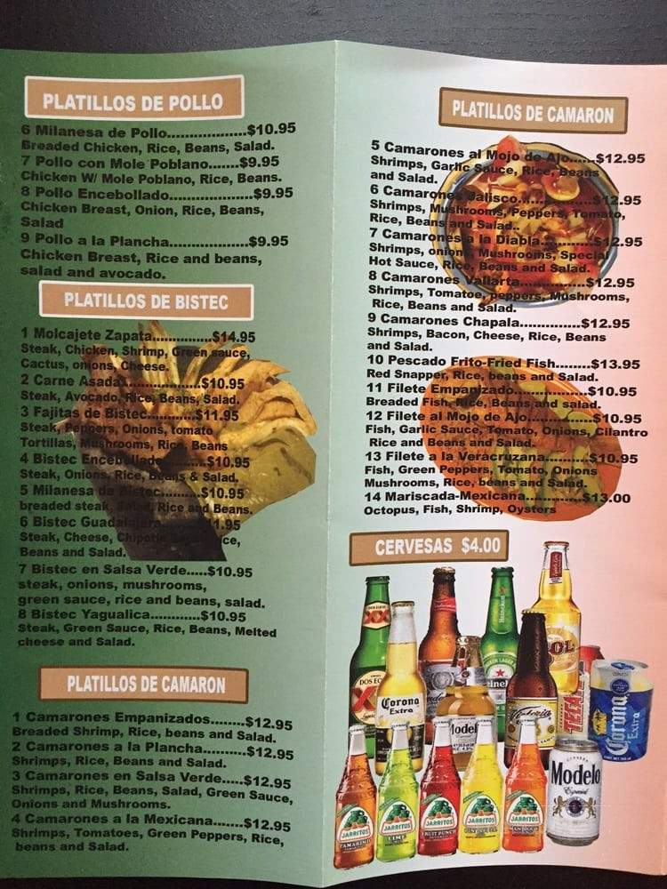 El Zapata - Middletown, NY menu_pic