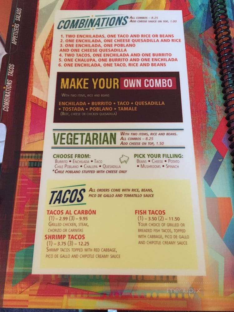 Sol Azteca - Bridgeport, WV menu_pic