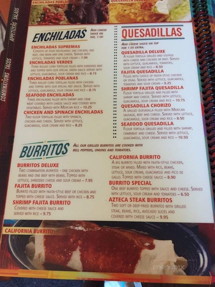 Sol Azteca - Bridgeport, WV menu_pic