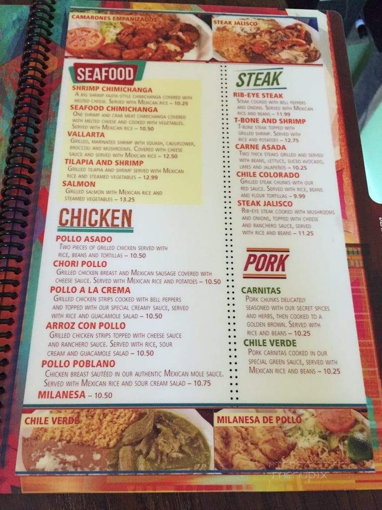 Sol Azteca - Bridgeport, WV menu_pic
