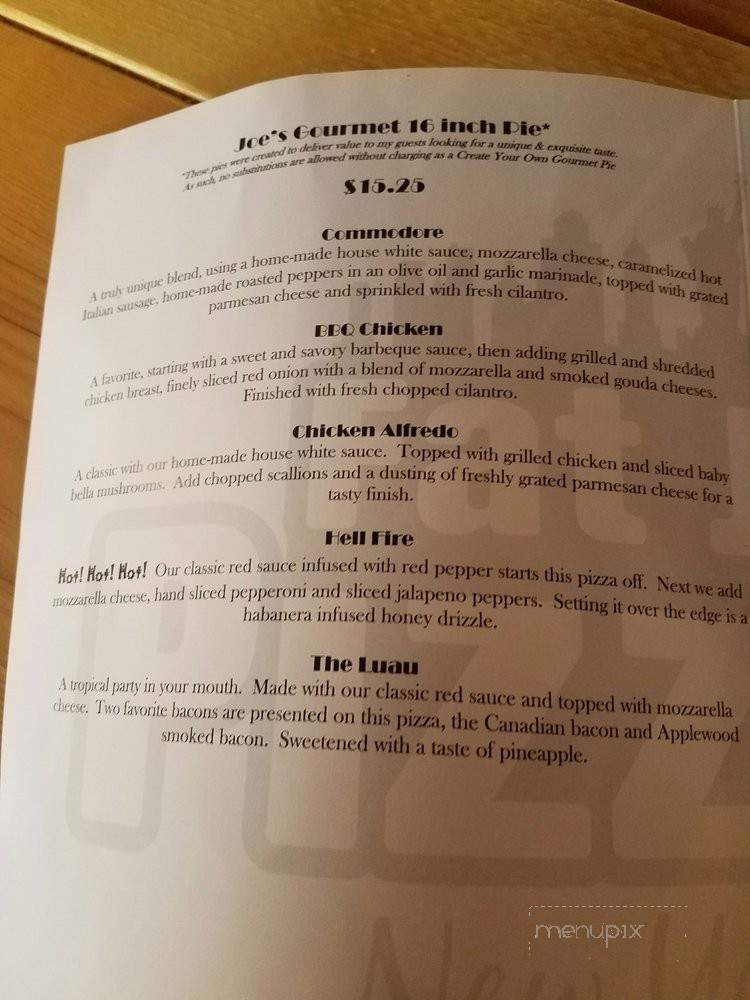 Fat Joe's Pizzaria - Wausau, WI menu_pic
