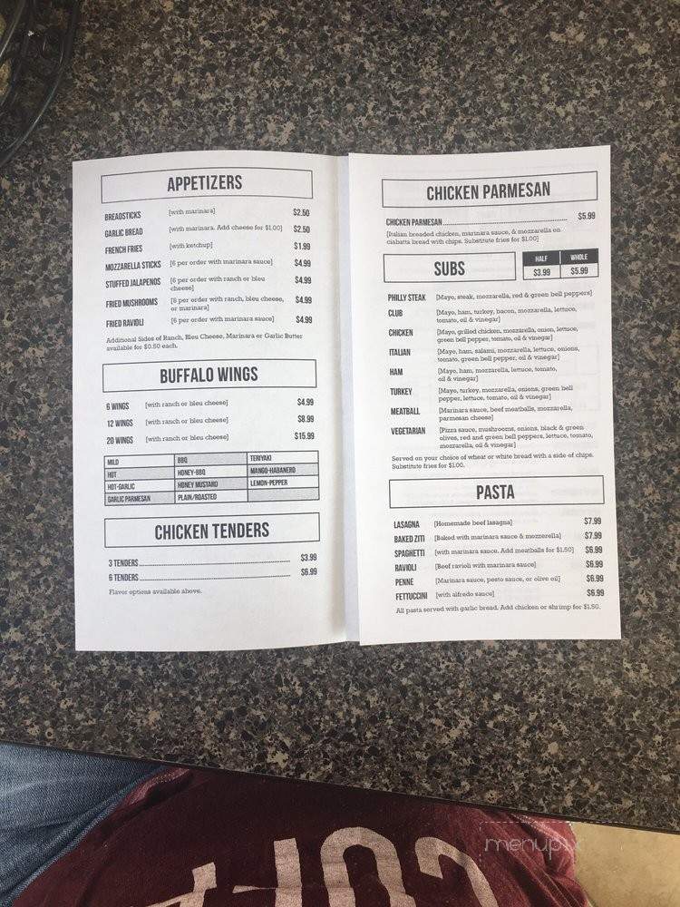 Pizza Parlor - Sugar Land, TX menu_pic
