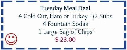 The Smokin Toad - Falling waters, WV menu_pic