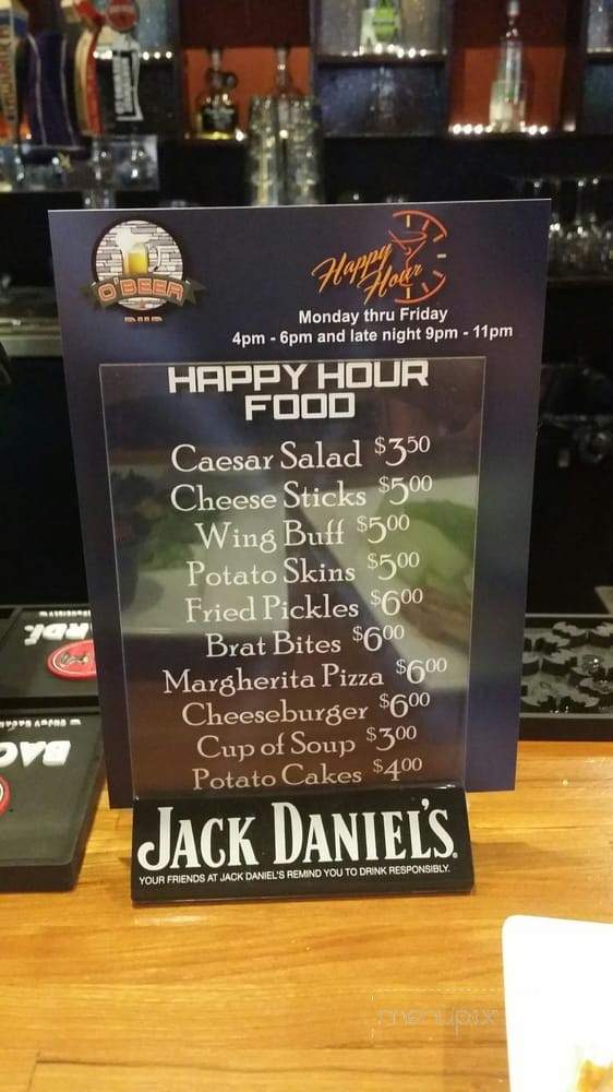O'Beer Pub - Tukwila, WA menu_pic