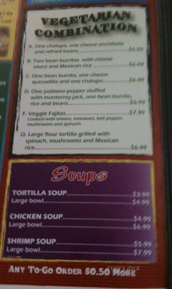 El Compadre - Magnolia, AR menu_pic