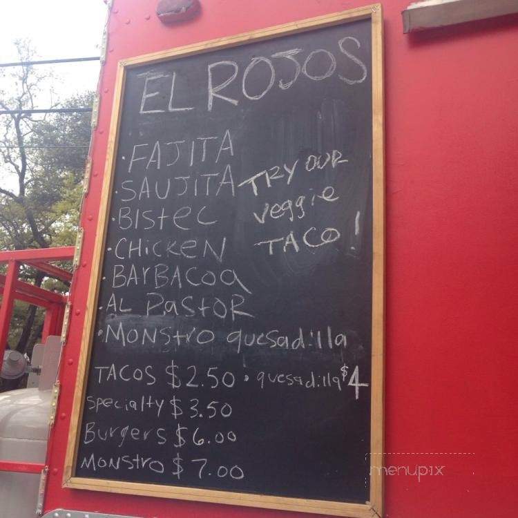 El Rojos - Houston, TX menu_pic