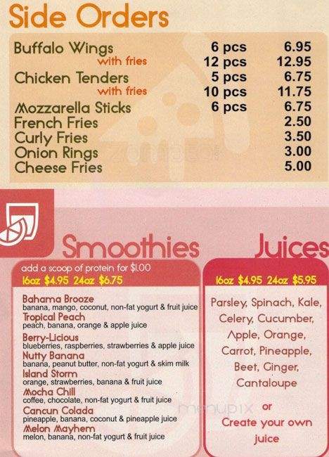 Menu Of Cafe De Novo In Middletown Ny