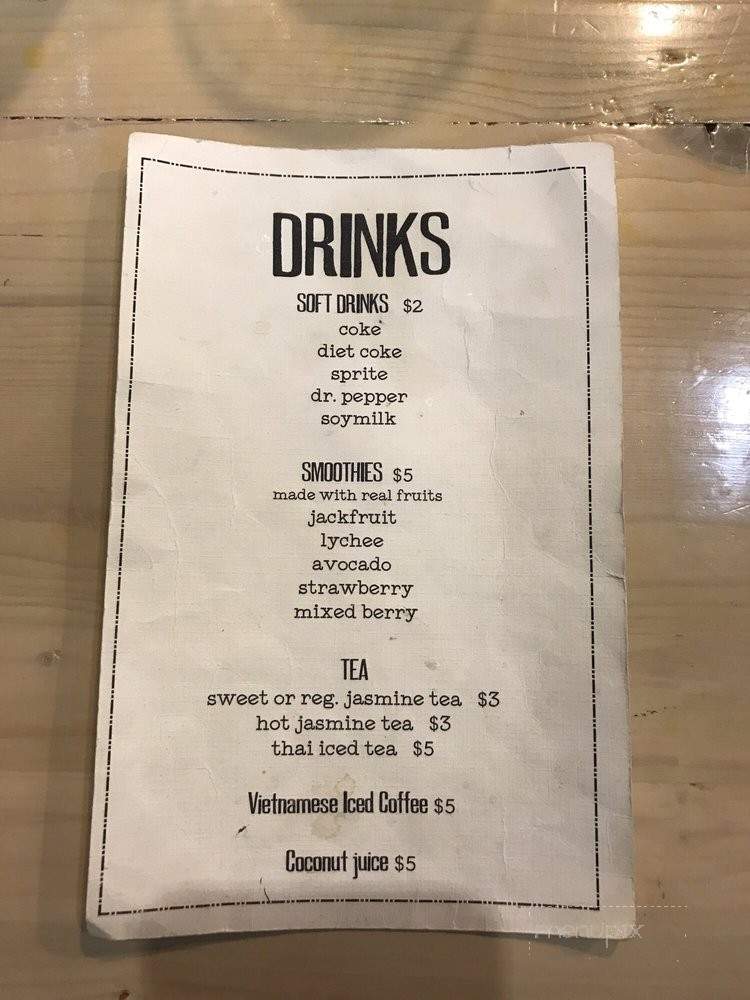 Pho Dimond - Anchorage, AK menu_pic